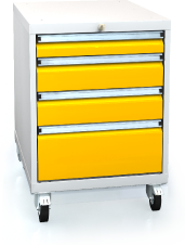 Pojízdný kontejner pro pracovní stoly 820 x 555 x 600 - 4x zásuvka